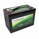 TOPBAND Lithium HEAT PRO - 12V 100AH - 100A BMS - Bluetooth og Varme (TOP-HEAT100150BS). thumbnail