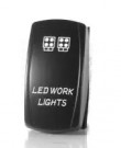 Lumen work light bryter. Bryter til bil. Kan brukes både på 12 og 24v. LED lampe for indikasjon. thumbnail