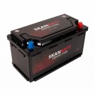 SKANBATT Premium Lithium - 12V 100Ah 100A BMS - 359x178x188mm - Bluetooth - Heat - 8 Års garanti - Bobil thumbnail