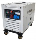 HYUNDAI DHY11000SEi-T Diesel Inverter Strømaggregat 8000W - Elektrisk start - 400V/230V - ATS thumbnail