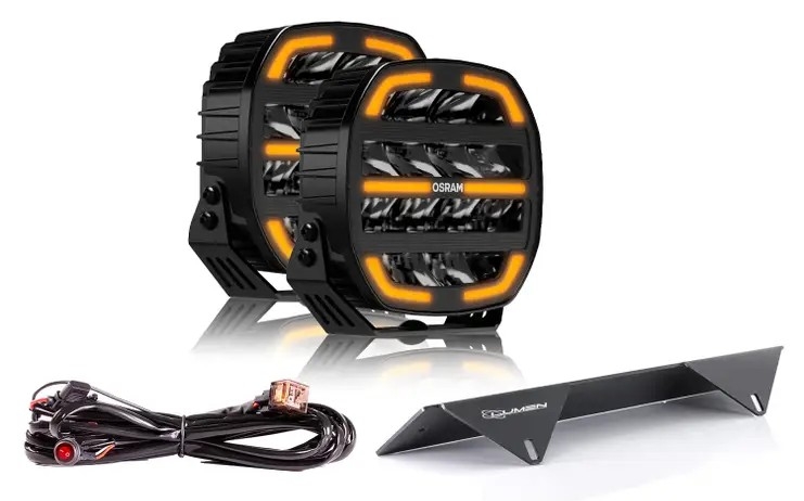 OSRAM LEDriving cube MX180 LED fjernlys er ett kompakt og kraftig 7'' LED-ekstralys med hvitt fjernlys, boost og integrert gult og hvitt posisjonslys.