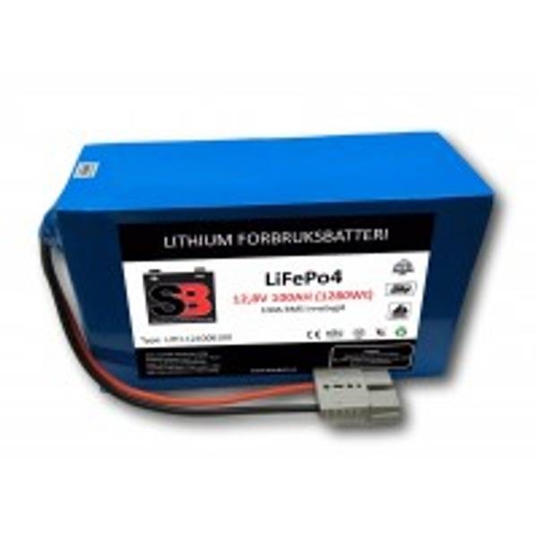 LITH-12100B100 Er et glimrende lithium batteri som vi har fått produsert spesielt til bruk på