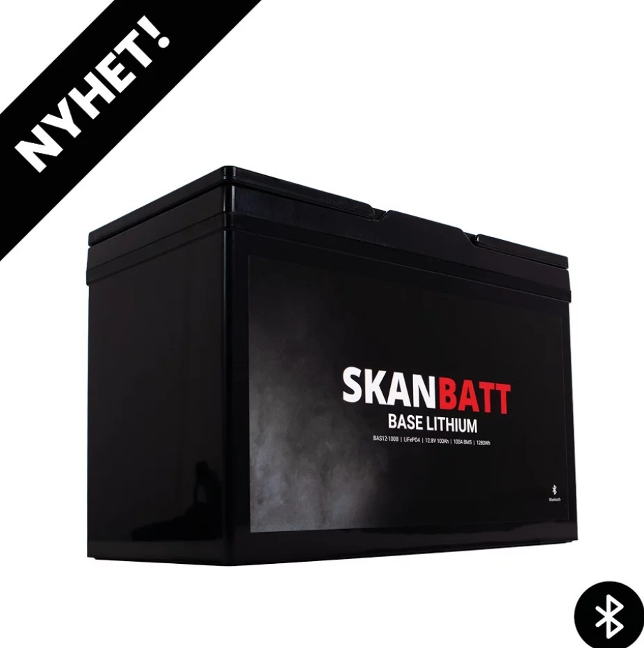 100Ah med Bluetooth – driftssikker og moderne energibank.